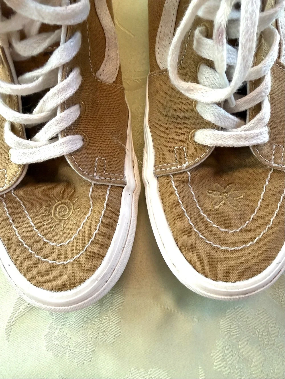 Vans Peace Leaf Canvas High-Top Sneakers size 10 - Picture 4 of 7
